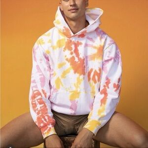 Mr. Turk Trina Turk Men’s Mazie Hoodie M Tie Dye Streetwear Unisex Loungewear